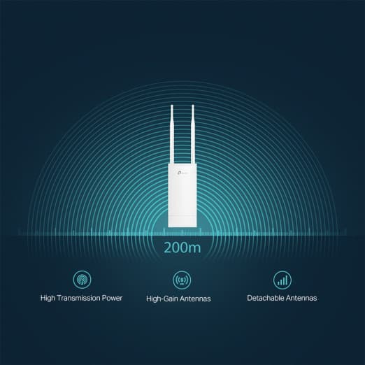 Wi-Fi Наружная точка доступа TP-Link CAP300 Wan/Lan-5