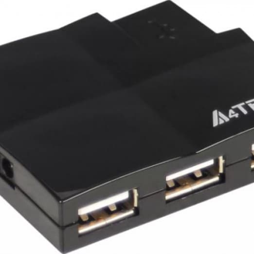 Концентратор A4-tech HUB-57 (Black)-1