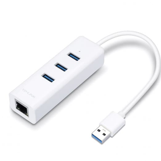 TP-Link UE330 Ethernet USB Гигабитный порт  + Хаб 3 порта USB 3.0-1