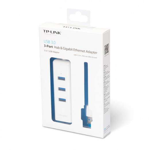 TP-Link UE330 Ethernet USB Гигабитный порт  + Хаб 3 порта USB 3.0-2