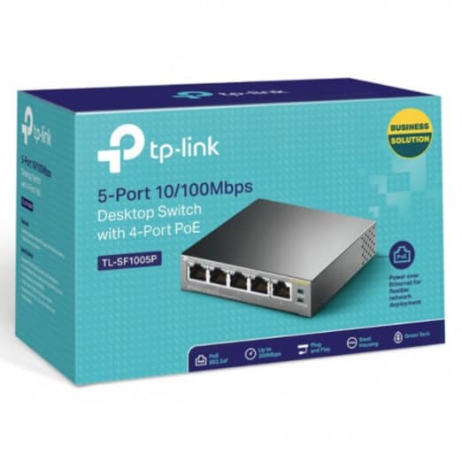 Коммутатор TP-Link TL-SF1005P 5-портовый (Switch)-2