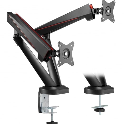 Кронштейн для двух мониторов с пружинным креплением Pro Gaming LDT39-C024-15