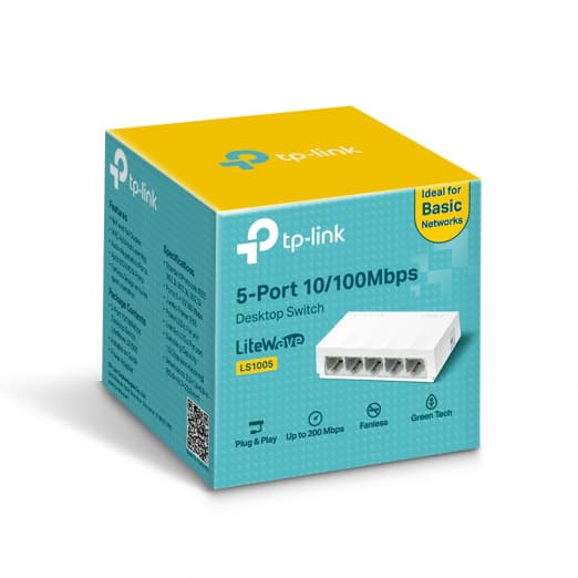 Настольный коммутатор TP-Link LS1005 LiteWave с 5 портами 100 Мбит/с-2