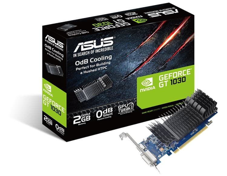 Новый графический ускоритель ASUS GeForce GT 1030