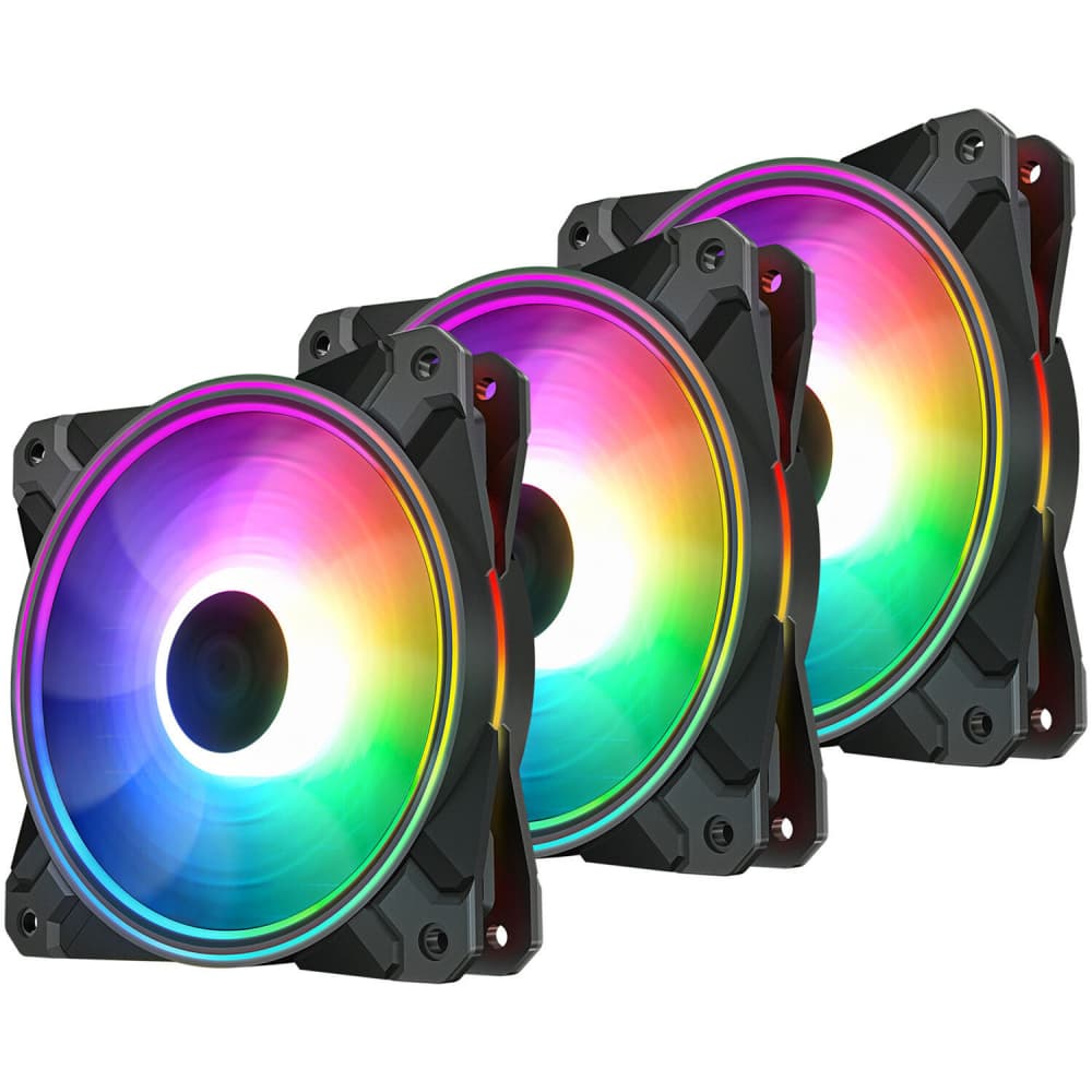 Обзор на комплект из 3-х вентиляторов DEEPCOOL CF120
