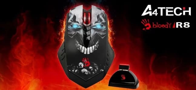 Геймерская беспроводная мышка A4Tech Bloody R8