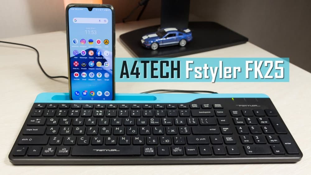 Обзор беспроводной клавиатуры A4Tech Fstyler FBK25 со встроенной подставкой для смартфона 