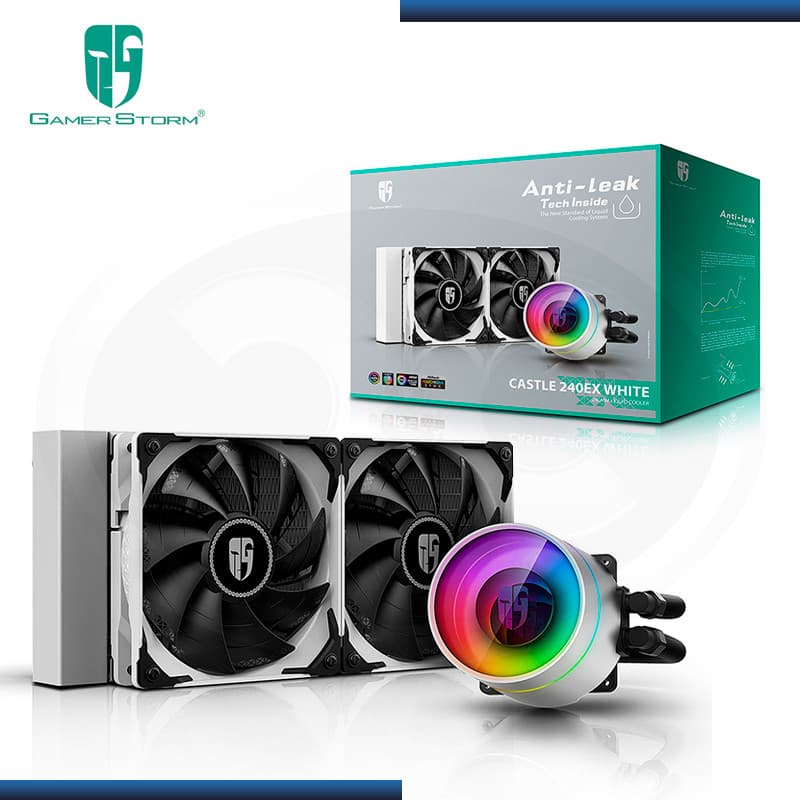 Обзор на систему жидкостного охлаждения DeepCool CASTLE 240 EX WHITE