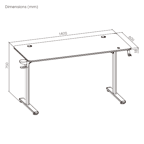 Компьютерный игровой стол, GAMING DESK GMD08-4-8