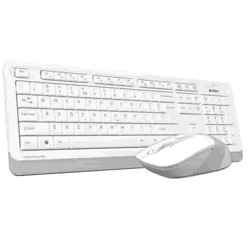 A4-Tech FG1010 (White+Grey) - USB Беспроводной комплект мышки и клавиатуры-1