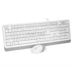 A4-Tech F1010 - USB Проводной комплект мышки и клавиатуры (WHITE+GREY)