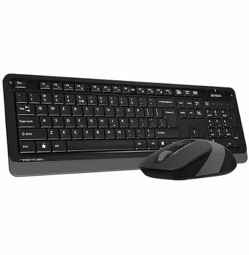 A4-Tech FG1010 (Black+Grey) - USB Беспроводной комплект мышки и клавиатуры-1