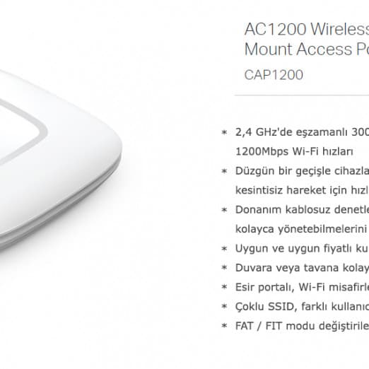 Wi-Fi Потолочная точка доступа TP-Link CAP1200 Wan/Lan (AC1200)-4