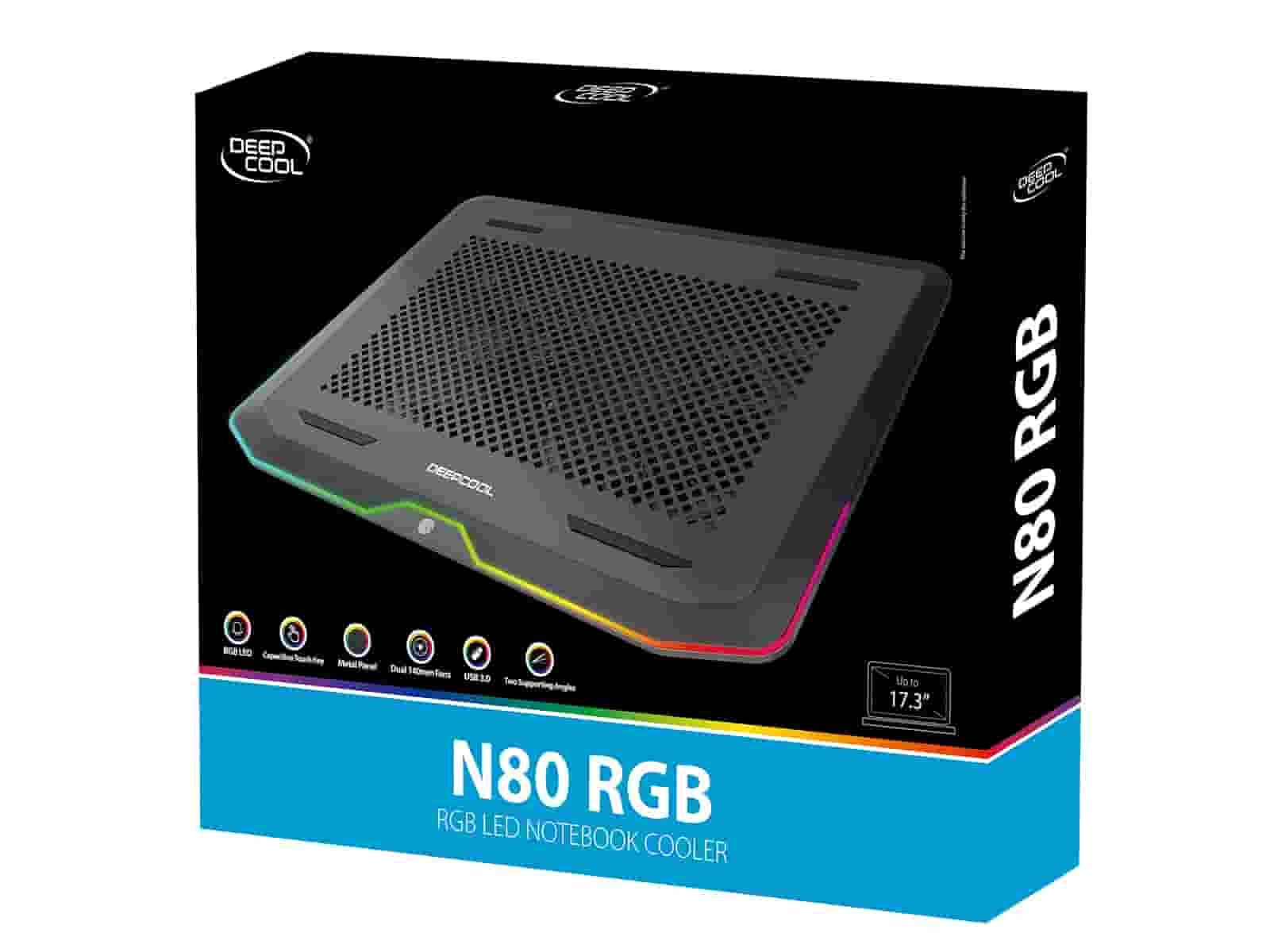 Deepcool N80 RGB Охлаждающая подставка для ноутбука-4