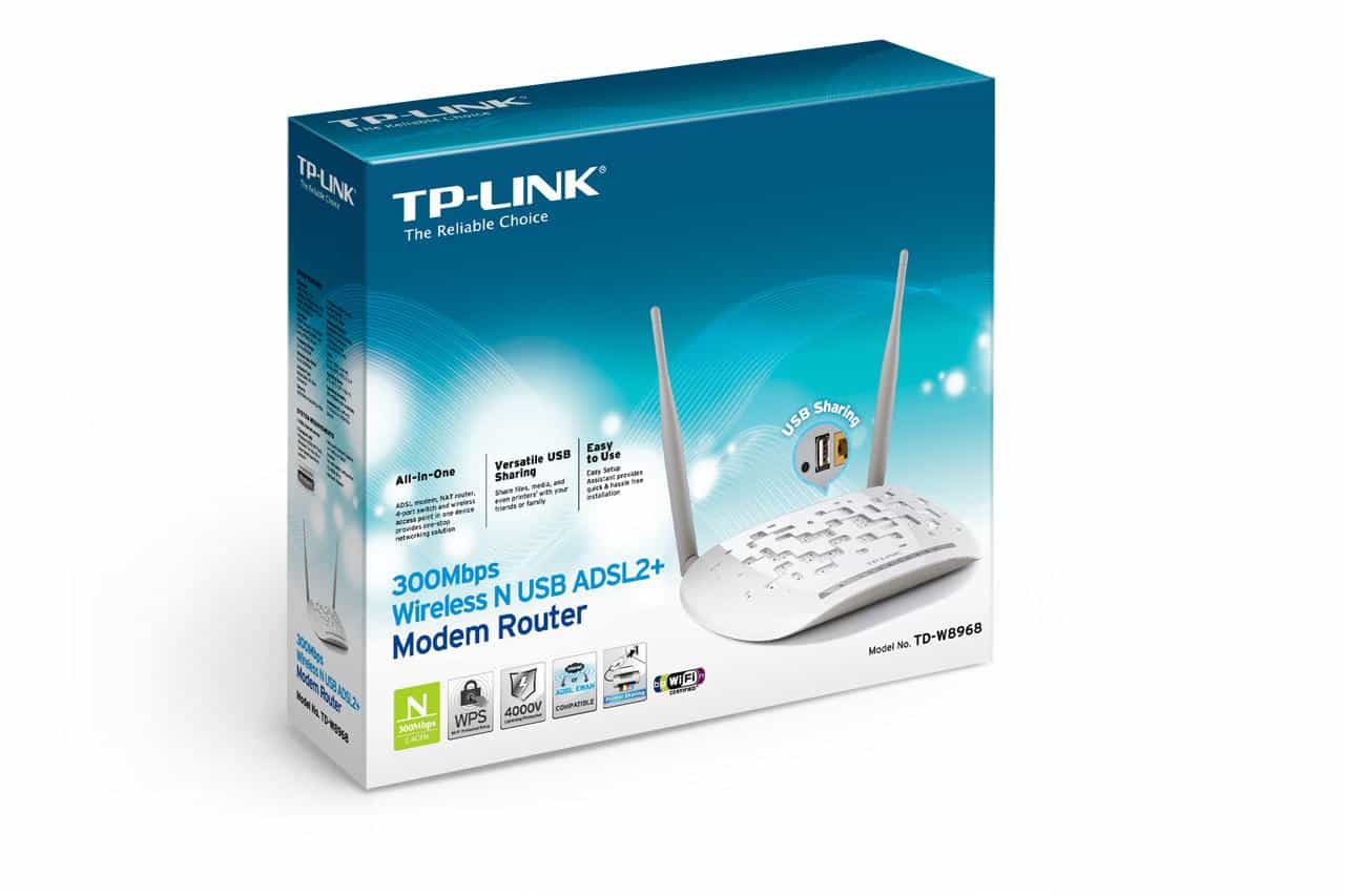 Модем TP-Link TD-W8968N Wi-Fi ADSL2-2