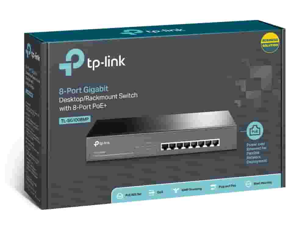 Гигабитный PoE Коммутатор TP-Link TL-SG1008MP (8-портовый switch)-4