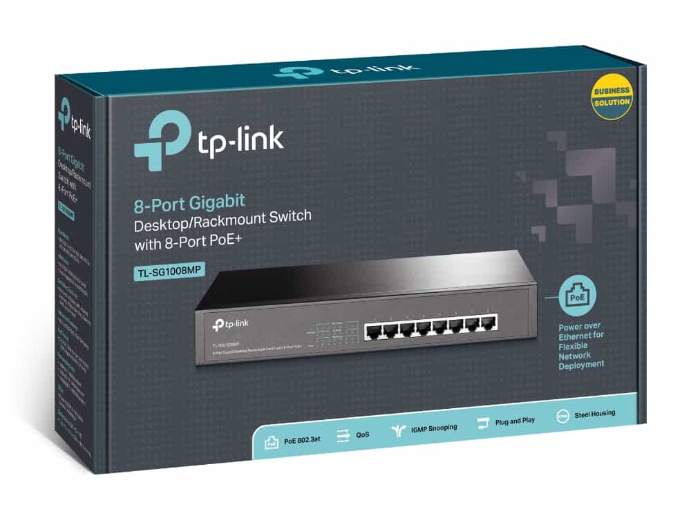 Гигабитный PoE Коммутатор TP-Link TL-SG1008MP (8-портовый switch)-4