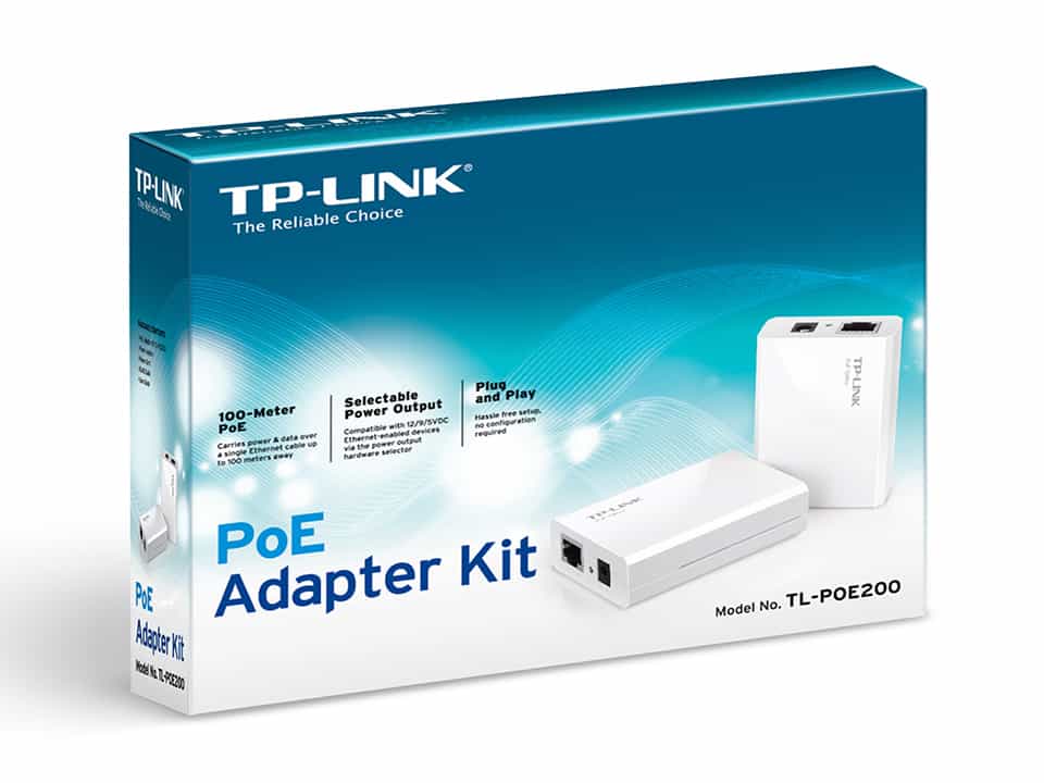 Инжекторный адаптер PoE TP-Link TL-PoE200 (PoE-инжектор+сплиттер)-3
