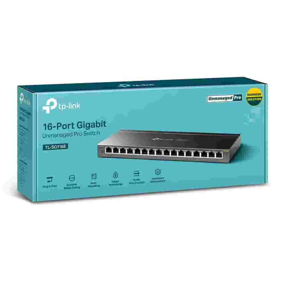 Коммутатор TP-Link TL-SG116E (16-портовый switch)-3