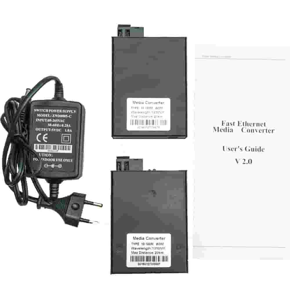 Медиаконвертер FP-1F1T-B20  / 100M WDM 1310 /1550-2