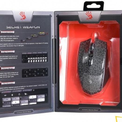 Bloody A70 RGB-Black USB Проводная игровая мышь-5