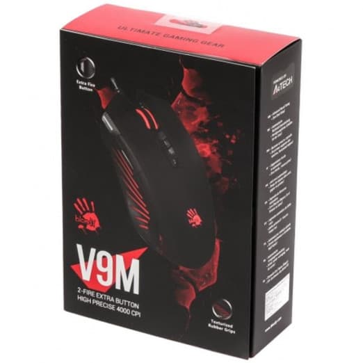Bloody V9MA RGB-Black USB Проводная игровая мышь-4
