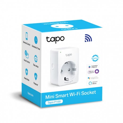 Умная мини Wi-Fi розетка TP-Link TAPO P100-3