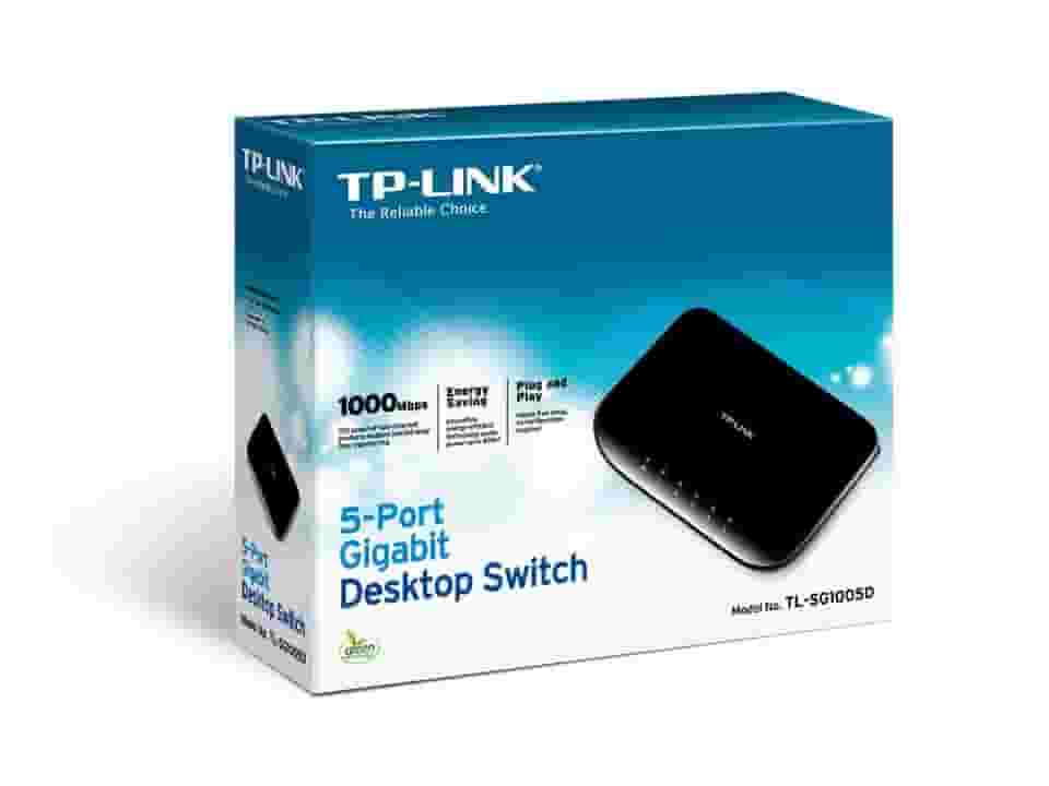 Мини коммутатор TP-Link TL-SG1005D 5-портовый-2