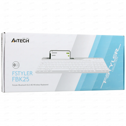 Беспроводная клавиатура A4tech FBK25 White-3