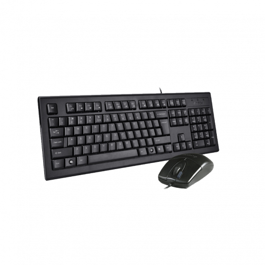 Проводной комплект клавиатуры и мыши A4-Tech KR-8520 DS Silent-3