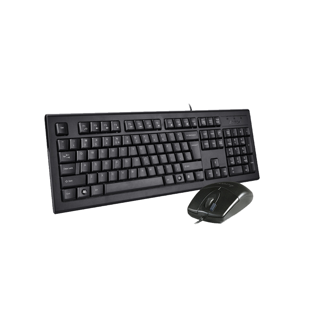 Проводной комплект клавиатуры и мыши A4-Tech KR-8520 DS Silent-3