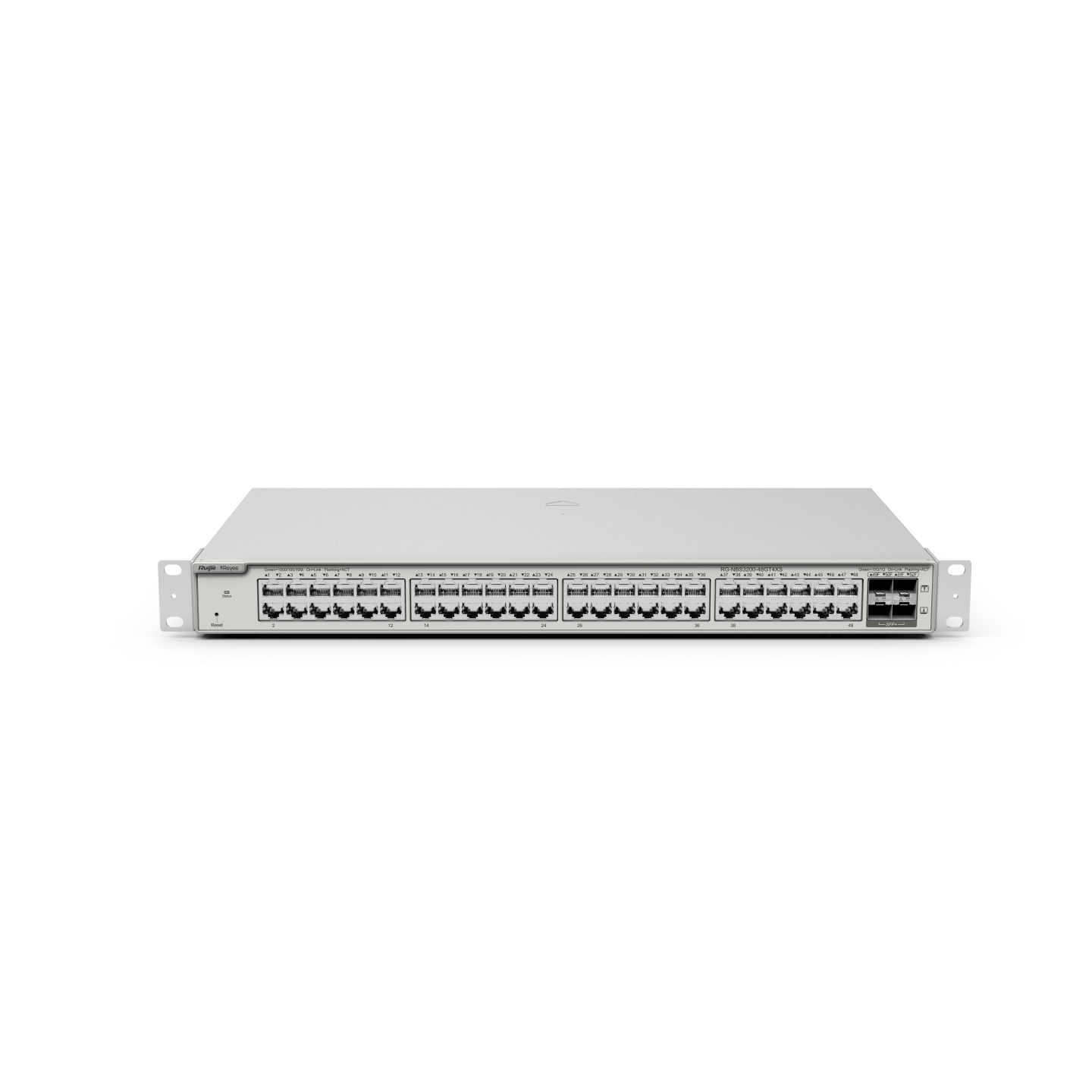 48-портовый гигабитный управляемый коммутатор уровня 2, 4 восходящих канала 10G Ruijie RG-NBS3200-48GT4XS-2