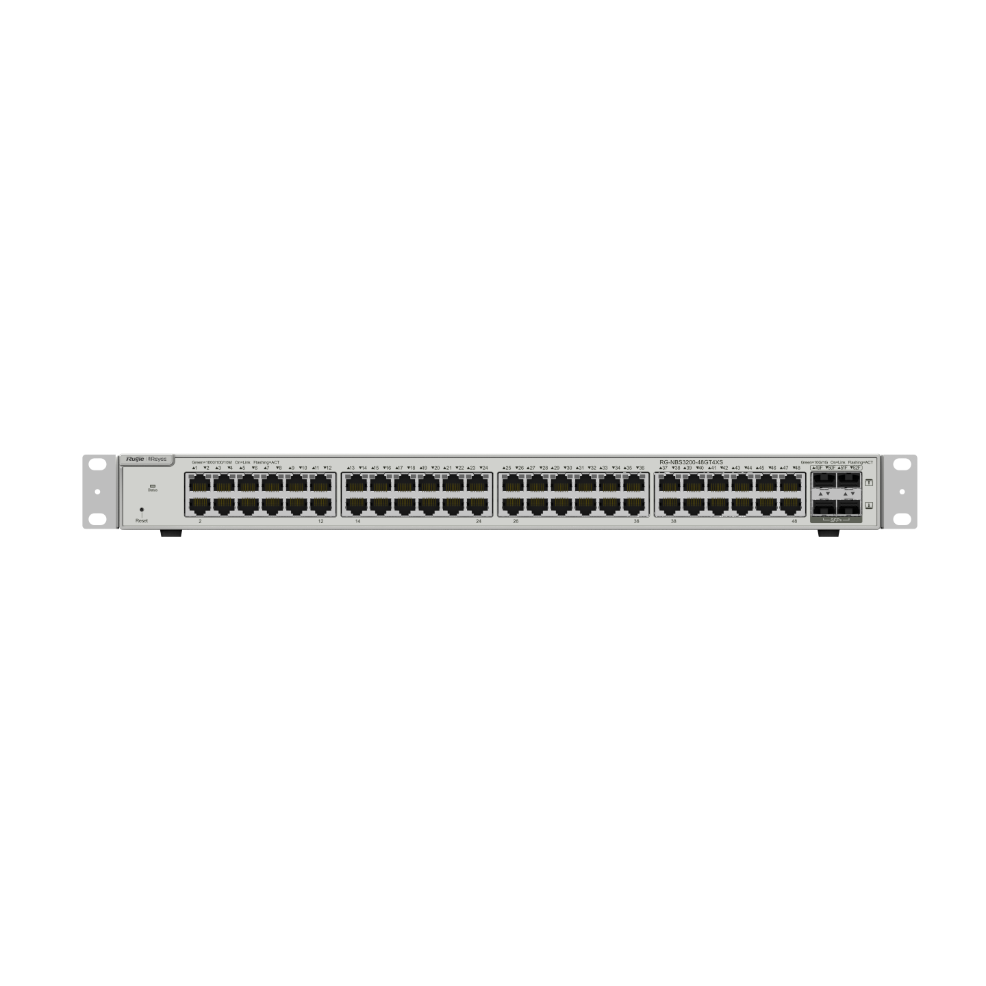 48-портовый гигабитный управляемый коммутатор уровня 2, 4 восходящих канала 10G Ruijie RG-NBS3200-48GT4XS-1