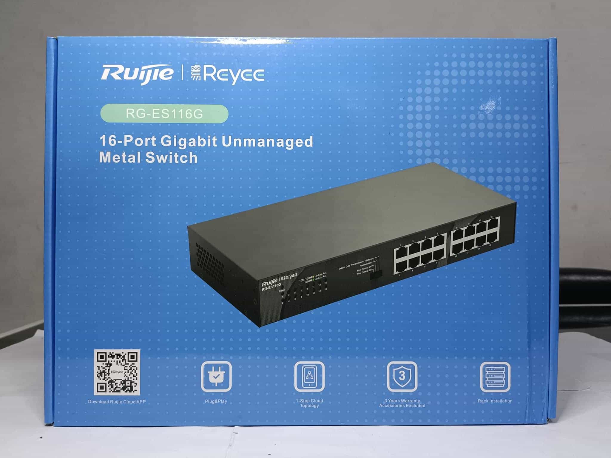 Ruijie-Reyee RG-ES116G 16-портовый гигабитный неуправляемый коммутатор-4