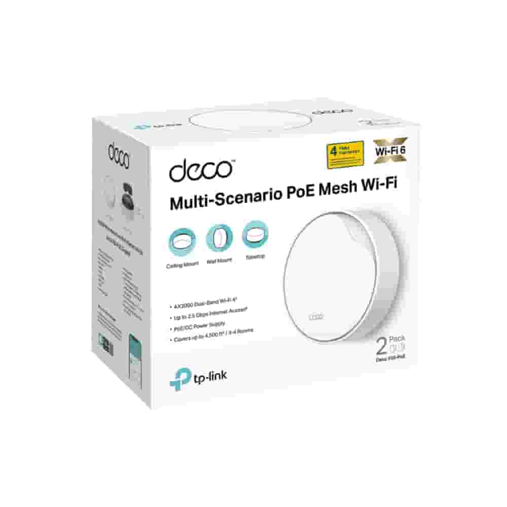 Мультигигабитная домашняя Mesh-система Wi-Fi 6 с поддержкой PoE Tp-Link Deco X50-PoE (3-pack)-1