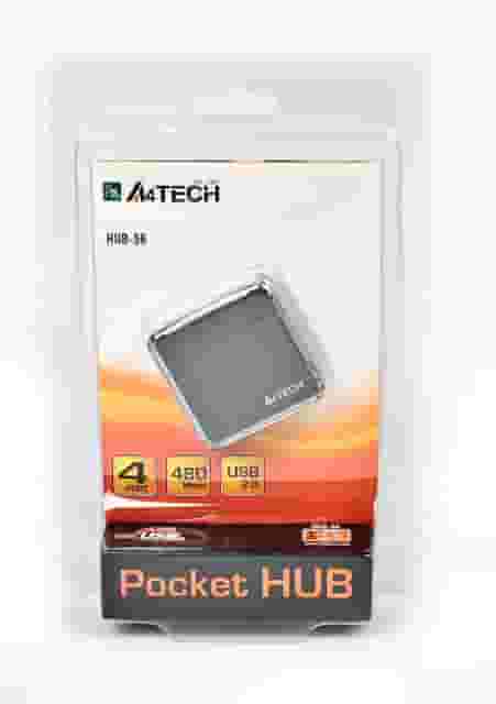 Концентратор A4-tech HUB-56-4 (Black)-3