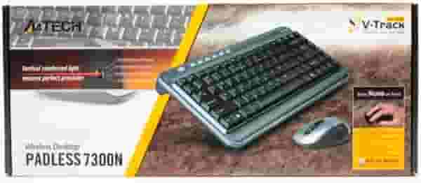 USB Беспроводной комплект клавиатуры и мыши A4-Tech 7300N-3