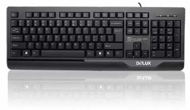 Delux K-6010P USB Проводная клавиатура-1