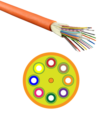 Оптический кабель GJPFJH-8B6a1 optical cable (негорючий, для внутренних работ)-2
