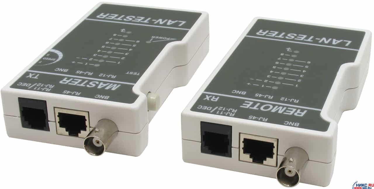 LAN тестер LT-100, кабельный тестер RJ45, RJ11, RJ12, BNC-2