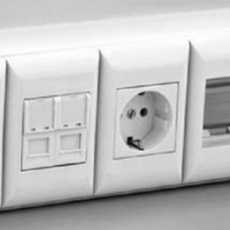 Podrozetnik 1 port v korob 100x50