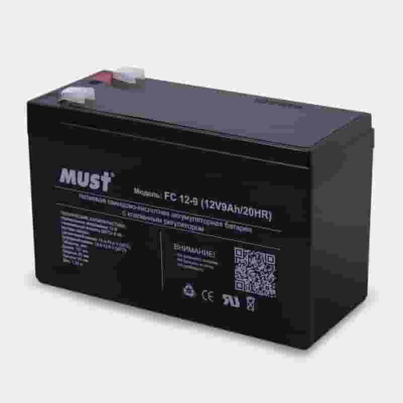 Must FC12-9 Battery Аккумулятор герметичный свинцово-кислотный 12V9AH-1