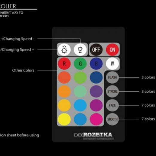 RGB Color LED UF 140 Подсветка для корпуса-5