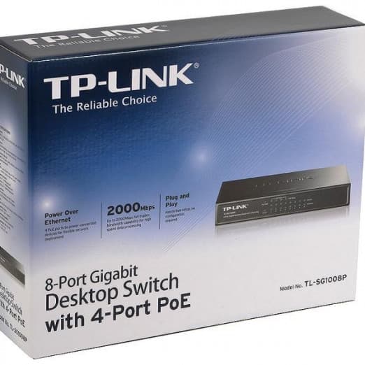 Коммутатор TP-LINK TL-SG1008P 8-портовый (Switch)-2