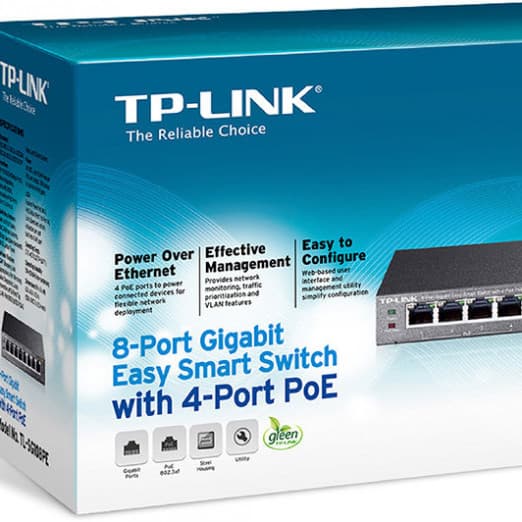 Коммутатор TP-Link TL-SG108PE 8-портовый (Switch)-3