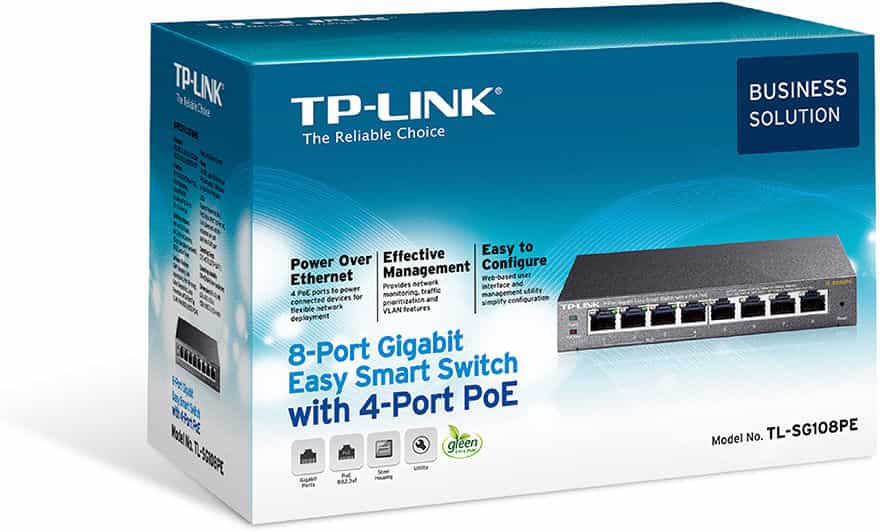 Коммутатор TP-Link TL-SG108PE 8-портовый (Switch)-3