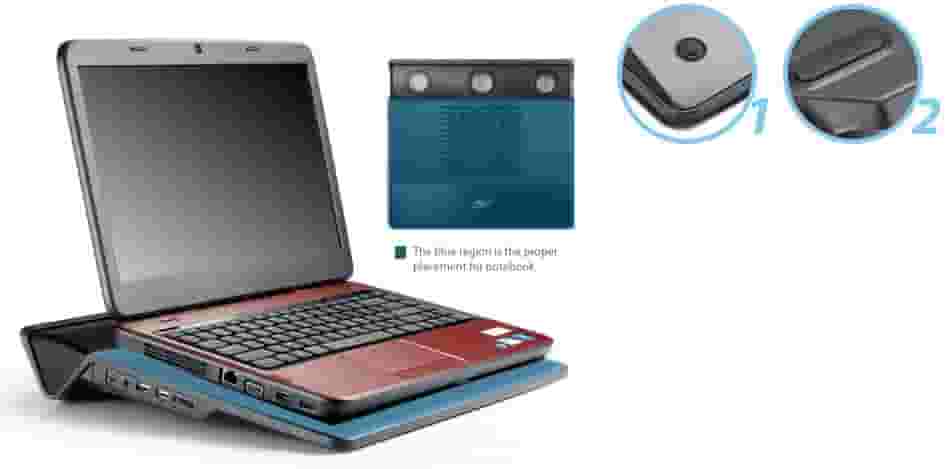 Deepcool M3 Audio Notebook Cooler Охлаждающая подставка для ноутбука-2