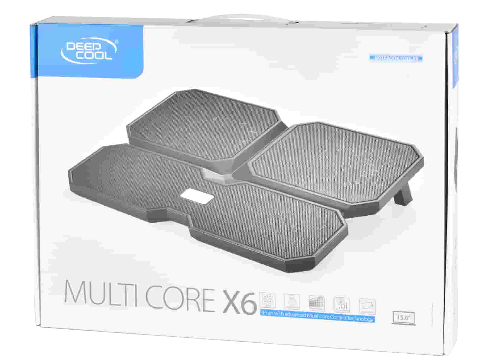 Deepcool Multi Core X6 Notebook Cooler Охлаждающая подставка для ноутбука-5