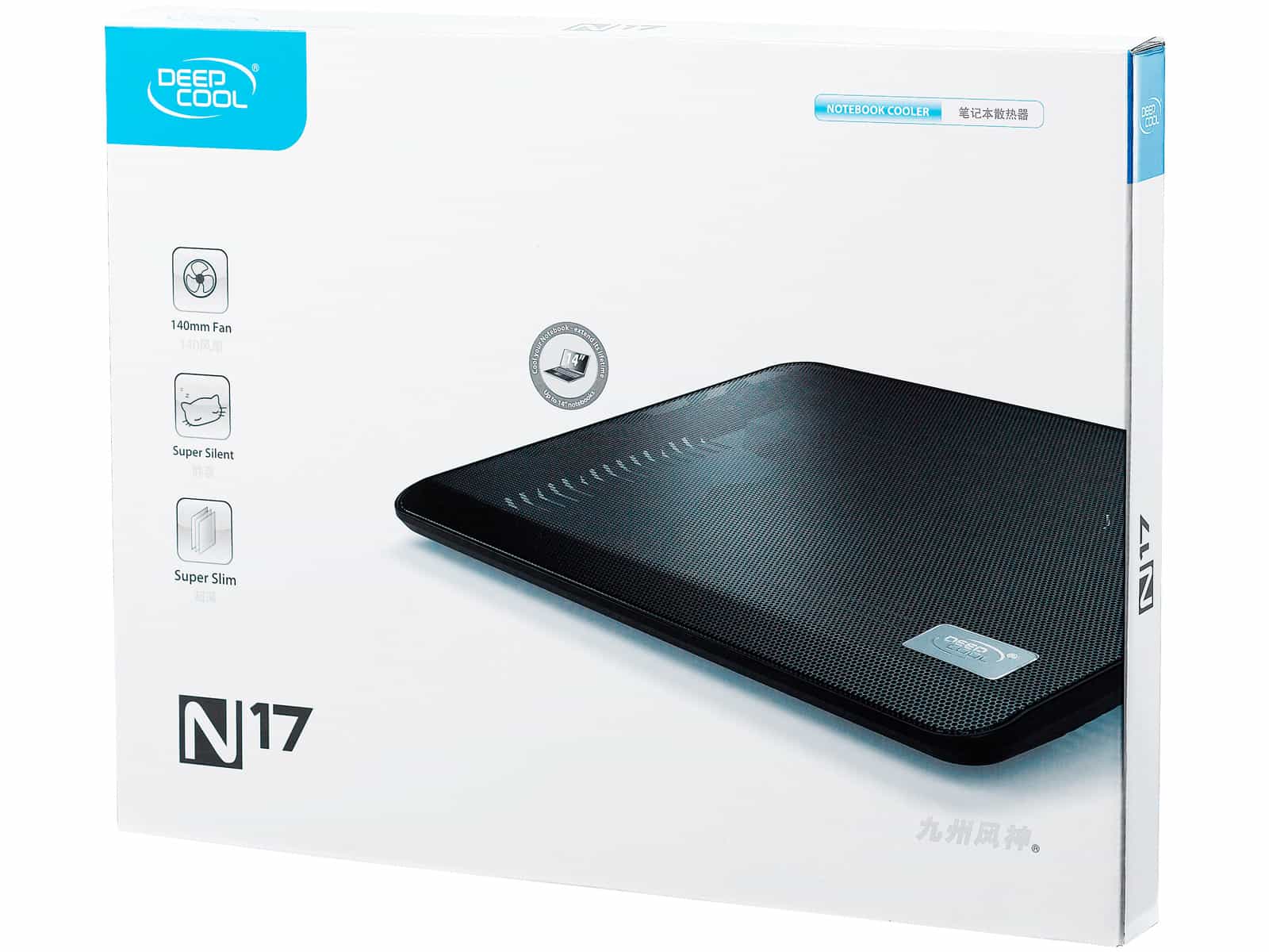 Deepcool N17 Notebook Cooler Охлаждающая подставка для ноутбука-4